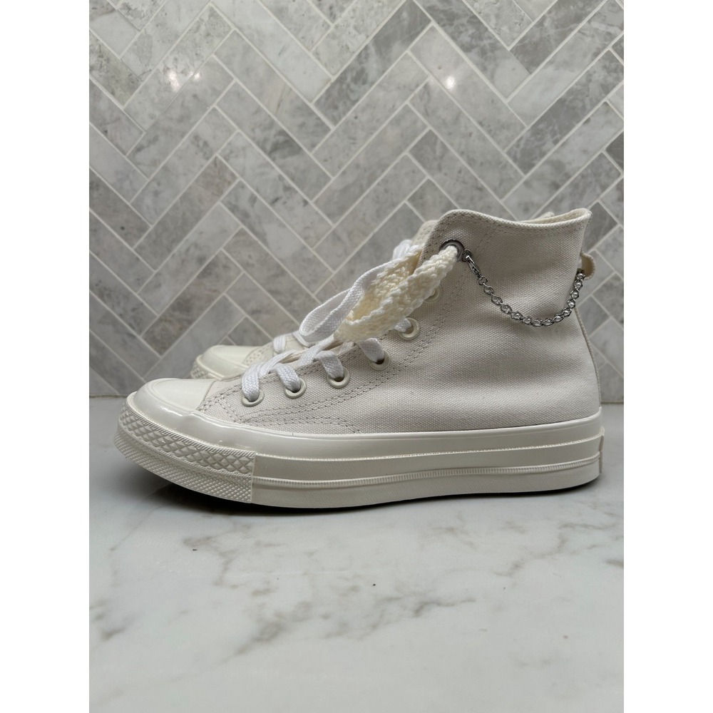 Converse Chuck Taylor All Star Lift‎ High Top Sneakers Womens Size 7 White Chain
